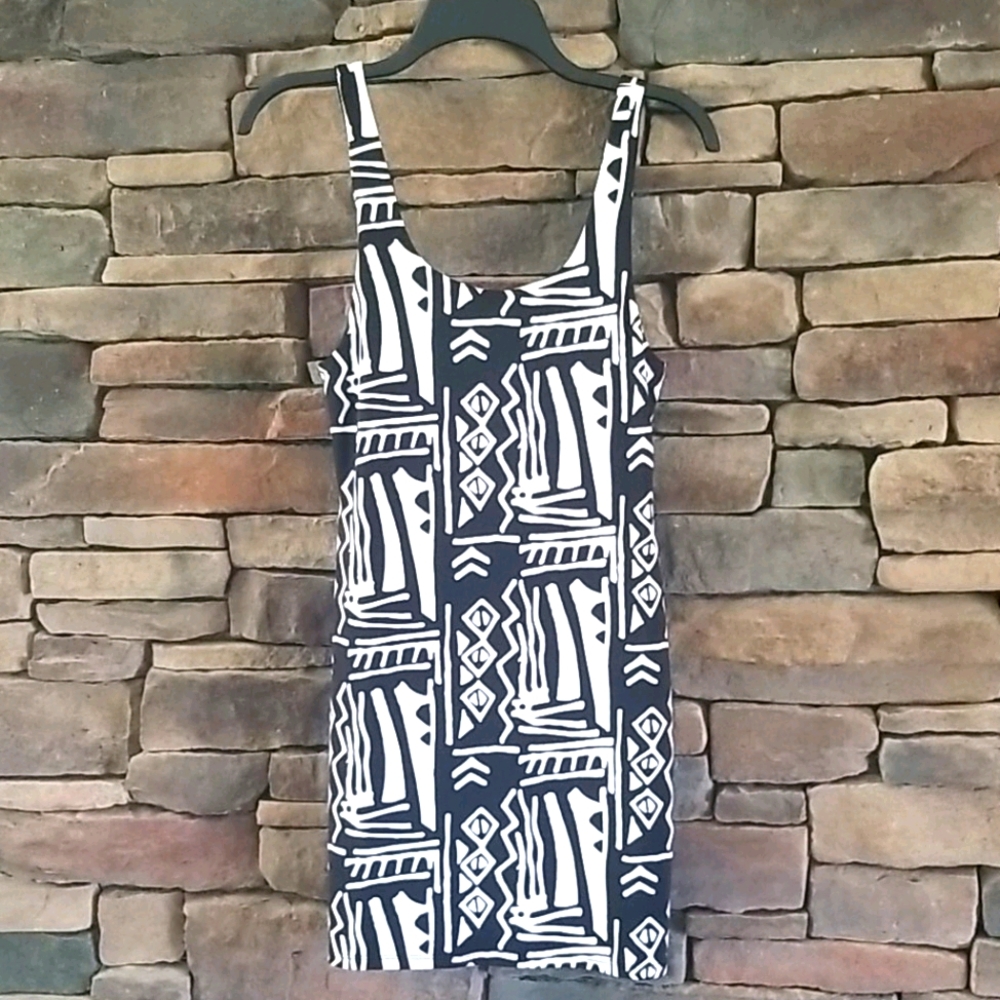 Anthropologie Black & White Dress